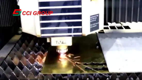 Machine de découpe laser à fibre CNC, plaque d'acier au carbone de 12 mm et feuille inoxydable de 6 mm, 1000 W